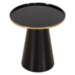 ΤΡΑΠΕΖΙA ΣΑΛΟΝΙΟΥ 2ΤΜΧ FB99920 ΜΕΤΑΛΛΟ ΕΜΑΓΙΕ TOP-ΒΑΣΗ ΜΑΤ-ΜΑΥΡΟ Φ50 & Φ40 εκ. - Image 9