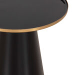 ΤΡΑΠΕΖΙA ΣΑΛΟΝΙΟΥ 2ΤΜΧ FB99920 ΜΕΤΑΛΛΟ ΕΜΑΓΙΕ TOP-ΒΑΣΗ ΜΑΤ-ΜΑΥΡΟ Φ50 & Φ40 εκ. - Image 10