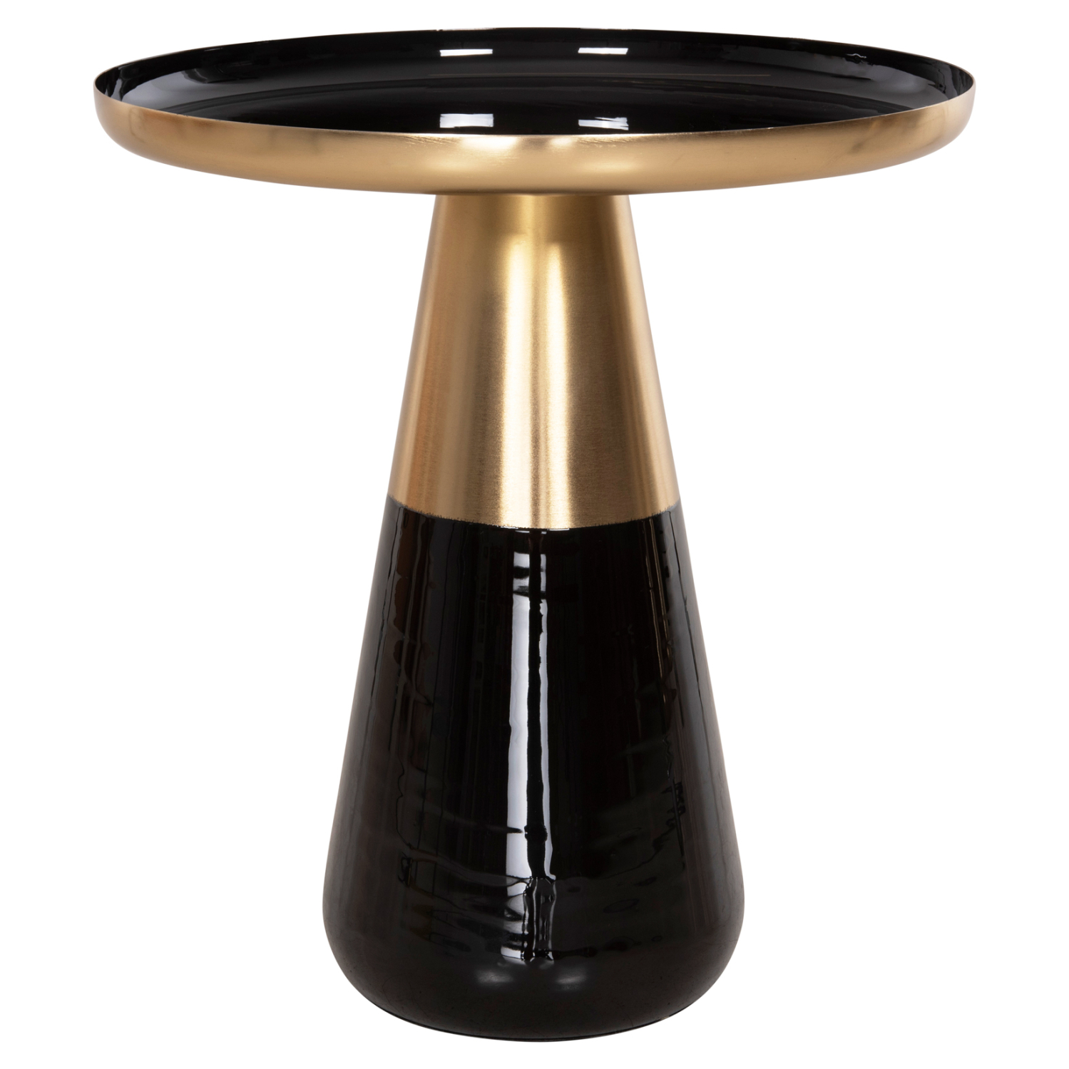 trapezia-salonioy-2tmch-fb99922-metallo-6 ΤΡΑΠΕΖΙA ΣΑΛΟΝΙΟΥ 2ΤΜΧ FB99922 ΜΕΤΑΛΛΟ ΕΜΑΓΙΕ-GLOSSY ΜΑΥΡΟ-ΜΑΤ ΧΡΥΣΟ  Φ50 & Φ41 εκ. - Image 7