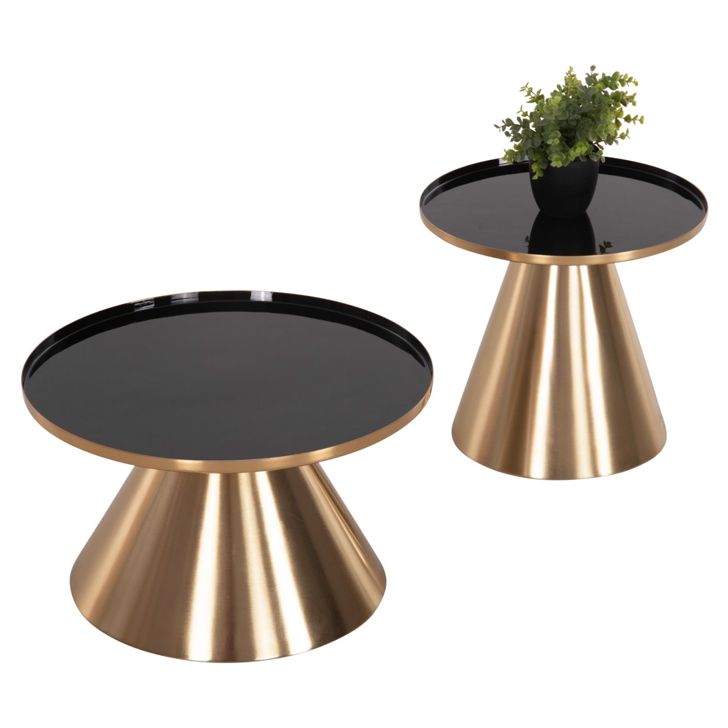 trapezia-salonioy-2tmch-fb99923-metallo-7 ΤΡΑΠΕΖΙA ΣΑΛΟΝΙΟΥ 2ΤΜΧ FB99923 ΜΕΤΑΛΛΟ ΣΕ ΜΑΥΡΟ&ΧΡΥΣΟ Φ50 & Φ40 εκ. - Image 8