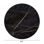 ΕΠΙΦΑΝΕΙΑ ΤΡΑΠΕΖΙΟΥ HPL ΣΤΡΟΓΓΥΛΗ FB95841.34 BLACK MARBLE Φ60εκ. - Image 2