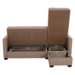 ΓΩΝΙΑΚΟΣ ΚΑΝΑΠΕΣ ΚΡΕΒΑΤΙ ΜΠΕΖ FB93244.04 200x133x77Yεκ. - Image 5