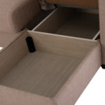 ΓΩΝΙΑΚΟΣ ΚΑΝΑΠΕΣ ΚΡΕΒΑΤΙ ΜΠΕΖ FB93244.04 200x133x77Yεκ. - Image 8