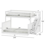 ΚΟΥΚΕΤΑ ΠΑΙΔΙΚΗ FB921320 ΞΥΛΟ ΠΕΥΚΟΥ ΛΕΥΚΟ--ΓΙΑ ΣΤΡΩΜΑΤΑ 90 & 140x190εκ - Image 3