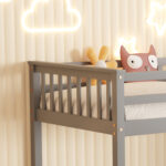 ΚΟΥΚΕΤΑ ΠΑΙΔΙΚΗ ΜΕ 2 ΣΤΡΩΜΑΤΑ FB921307.02 ΞΥΛΟ ΠΕΥΚΟΥ ΓΚΡΙ--ΣΤΡΩΜΑΤΑ 90x190εκ - Image 6