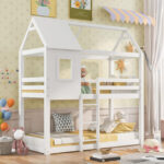 ΚΟΥΚΕΤΑ ΠΑΙΔΙΚΗ ΜΕ 2 ΣΤΡΩΜΑΤΑ FB921314.01 ΞΥΛΟ ΠΕΥΚΟΥ ΛΕΥΚΟ--ΣΤΡΩΜΑΤΑ 90x190εκ - Image 2