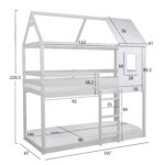 ΚΟΥΚΕΤΑ ΠΑΙΔΙΚΗ ΜΕ 2 ΣΤΡΩΜΑΤΑ FB921314.01 ΞΥΛΟ ΠΕΥΚΟΥ ΛΕΥΚΟ--ΣΤΡΩΜΑΤΑ 90x190εκ - Image 3