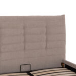 ΚΡΕΒΑΤΙ ΔΙΠΛΟ FB9732.03 ΜΠΕΖ ΥΦΑΣΜΑ & ΑΠΟΘΗΚΕΥΤΙΚΟΣ ΧΩΡΟΣ ΓΙΑ  ΣΤΡΩΜΑ 160x200εκ - Image 8