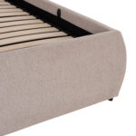 ΚΡΕΒΑΤΙ ΔΙΠΛΟ FB9732.03 ΜΠΕΖ ΥΦΑΣΜΑ & ΑΠΟΘΗΚΕΥΤΙΚΟΣ ΧΩΡΟΣ ΓΙΑ  ΣΤΡΩΜΑ 160x200εκ - Image 9