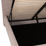 ΚΡΕΒΑΤΙ ΔΙΠΛΟ FB9732.03 ΜΠΕΖ ΥΦΑΣΜΑ & ΑΠΟΘΗΚΕΥΤΙΚΟΣ ΧΩΡΟΣ ΓΙΑ  ΣΤΡΩΜΑ 160x200εκ - Image 10