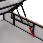 ΚΡΕΒΑΤΙ ΜΕ ΑΠΟΘ.ΧΩΡΟ FB9631.32 ΜΠΕΖ ΥΦΑΣΜΑ- ΓΙΑ ΣΤΡΩΜΑ 160x200εκ - Image 8