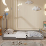 ΚΡΕΒΑΤΙ ΠΑΙΔΙΚΟ ΜΕ ΣΤΡΩΜΑ FB921301.01 ΞΥΛΟ ΠΕΥΚΟΥ ΣΕ ΓΚΡΙ--ΣΤΡΩΜΑ 90x190εκ - Image 5