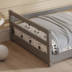 ΚΡΕΒΑΤΙ ΠΑΙΔΙΚΟ ΜΕ ΣΤΡΩΜΑ FB921301.01 ΞΥΛΟ ΠΕΥΚΟΥ ΣΕ ΓΚΡΙ--ΣΤΡΩΜΑ 90x190εκ - Image 7