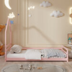 ΚΡΕΒΑΤΙ ΠΑΙΔΙΚΟ ΜΕ ΣΤΡΩΜΑ FB921301.02 ΞΥΛΟ ΠΕΥΚΟΥ ΣΕ ΡΟΖ--ΣΤΡΩΜΑ 90x190εκ - Image 5