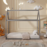 ΚΡΕΒΑΤΙ ΠΑΙΔΙΚΟ ΜΕ ΣΤΡΩΜΑ FB921303.02 ΞΥΛΟ ΠΕΥΚΟΥ ΣΕ ΓΚΡΙ--ΣΤΡΩΜΑ 70x140εκ - Image 6