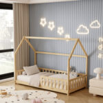 ΚΡΕΒΑΤΙ ΠΑΙΔΙΚΟ ΜΕ ΣΤΡΩΜΑ FB921304 ΞΥΛΟ ΠΕΥΚΟΥ ΣΕ ΦΥΣΙΚΟ--ΣΤΡΩΜΑ 90x190εκ - Image 2