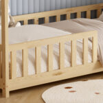 ΚΡΕΒΑΤΙ ΠΑΙΔΙΚΟ ΜΕ ΣΤΡΩΜΑ FB921304 ΞΥΛΟ ΠΕΥΚΟΥ ΣΕ ΦΥΣΙΚΟ--ΣΤΡΩΜΑ 90x190εκ - Image 7