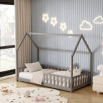 ΚΡΕΒΑΤΙ ΠΑΙΔΙΚΟ ΜΕ ΣΤΡΩΜΑ FB921304.02 ΞΥΛΟ ΠΕΥΚΟΥ ΣΕ ΓΚΡΙ--ΣΤΡΩΜΑ 90x190εκ - Image 2