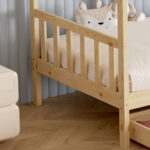 ΚΡΕΒΑΤΙ ΠΑΙΔΙΚΟ ΜΕ ΣΤΡΩΜΑ FB921305 ΞΥΛΟ ΠΕΥΚΟΥ ΣΕ ΦΥΣΙΚΟ--ΣΤΡΩΜΑ 90x190εκ - Image 8