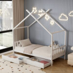 ΚΡΕΒΑΤΙ ΠΑΙΔΙΚΟ ΜΕ ΣΤΡΩΜΑ FB921305.01 ΞΥΛΟ ΠΕΥΚΟΥ ΣΕ ΛΕΥΚΟ--ΣΤΡΩΜΑ 90x190εκ - Image 2