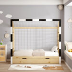 ΚΡΕΒΑΤΙ ΠΑΙΔΙΚΟ ΜΕ ΣΤΡΩΜΑ FB921309 ΠΕΥΚΟ ΦΥΣΙΚΟ-ΛΕΥΚΟ-ΜΑΥΡΟ--ΣΤΡΩΜΑ 90x190εκ - Image 5