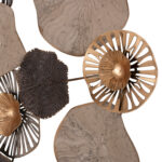 ΜΕΤΑΛΛΙΚΟ ΔΙΑΚΟΣΜΗΤΙΚΟ ΤΟΙΧΟΥ FB97163 ΚΑΦΕ ΕΚΡΟΥ ΧΡΥΣΟ 69x8x69Y εκ. - Image 4