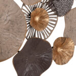 ΜΕΤΑΛΛΙΚΟ ΔΙΑΚΟΣΜΗΤΙΚΟ ΤΟΙΧΟΥ FB97163 ΚΑΦΕ ΕΚΡΟΥ ΧΡΥΣΟ 69x8x69Y εκ. - Image 5