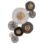 ΜΕΤΑΛΛΙΚΟ ΔΙΑΚΟΣΜΗΤΙΚΟ ΤΟΙΧΟΥ FB97170 ΓΚΡΙ ΕΚΡΟΥ ΧΡΥΣΟ 88x7x51Y εκ. - Image 4