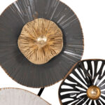 ΜΕΤΑΛΛΙΚΟ ΔΙΑΚΟΣΜΗΤΙΚΟ ΤΟΙΧΟΥ FB97170 ΓΚΡΙ ΕΚΡΟΥ ΧΡΥΣΟ 88x7x51Y εκ. - Image 5