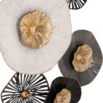 ΜΕΤΑΛΛΙΚΟ ΔΙΑΚΟΣΜΗΤΙΚΟ ΤΟΙΧΟΥ FB97170 ΓΚΡΙ ΕΚΡΟΥ ΧΡΥΣΟ 88x7x51Y εκ. - Image 6