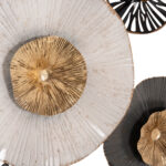 ΜΕΤΑΛΛΙΚΟ ΔΙΑΚΟΣΜΗΤΙΚΟ ΤΟΙΧΟΥ FB97170 ΓΚΡΙ ΕΚΡΟΥ ΧΡΥΣΟ 88x7x51Y εκ. - Image 8