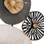 ΜΕΤΑΛΛΙΚΟ ΔΙΑΚΟΣΜΗΤΙΚΟ ΤΟΙΧΟΥ FB97170 ΓΚΡΙ ΕΚΡΟΥ ΧΡΥΣΟ 88x7x51Y εκ. - Image 9