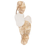 ΜΕΤΑΛΛΙΚΟ ΔΙΑΚΟΣΜΗΤΙΚΟ ΤΟΙΧΟΥ FB97177 ΧΡΥΣΟ ΛΕΥΚΟ 74x10x38Y εκ. - Image 7