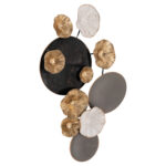 ΜΕΤΑΛΛΙΚΟ ΔΙΑΚΟΣΜΗΤΙΚΟ ΤΟΙΧΟΥ FB97179 ΓΚΡΙ ΧΡΥΣΟ 66x6x38Y εκ. - Image 6