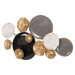 ΜΕΤΑΛΛΙΚΟ ΔΙΑΚΟΣΜΗΤΙΚΟ ΤΟΙΧΟΥ FB97179 ΓΚΡΙ ΧΡΥΣΟ 66x6x38Y εκ. - Image 7