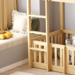 ΠΑΙΔΙΚΗ ΚΟΥΚΕΤΑ τ.MONTESSORI ΜΕ ΠΑΡΚΑΚΙ FB9703.01 ΞΥΛΟ ΠΕΥΚΟΥ ΦΥΣΙΚΟ ΓΙΑ 190x90εκ - Image 5