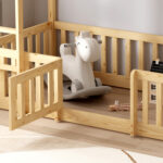 ΠΑΙΔΙΚΗ ΚΟΥΚΕΤΑ τ.MONTESSORI ΜΕ ΠΑΡΚΑΚΙ FB9703.01 ΞΥΛΟ ΠΕΥΚΟΥ ΦΥΣΙΚΟ ΓΙΑ 190x90εκ - Image 7