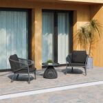 ΠΟΛΥΘΡΟΝΑ ΑΛΟΥΜΙΝΙΟΥ FB96471.01 ΜΕ ΣΧΟΙΝΙ & ΜΑΞΙΛΑΡΙΑ--ΓΚΡΙ 71,5x77x70,5Υεκ - Image 2