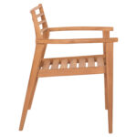 ΠΟΛΥΘΡΟΝΑ FB99936 ΜΑΣΙΦ ΞΥΛΟ TEAK ΣΕ ΦΥΣΙΚΟ 59x60x78,5Υ - Image 4