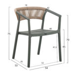 ΠΟΛΥΘΡΟΝΑ ΠΟΛΥΠΡΟΠΥΛΕΝΙΟΥ FB96240.05 OLIVE GREEN--P.P. ΜΠΕΖ ΣΧΟΙΝΙ 56,5x53x80Υεκ - Image 2