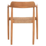 ΠΟΛΥΘΡΟΝΑ ΤΡΑΠΕΖΑΡΙΑΣ FB918350 ΞΥΛΟ TEAK & ΣΧΟΙΝΙ VIRO ΦΥΣΙΚΟ 55x50x71Υεκ. - Image 6