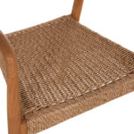 ΠΟΛΥΘΡΟΝΑ ΤΡΑΠΕΖΑΡΙΑΣ FB918350 ΞΥΛΟ TEAK & ΣΧΟΙΝΙ VIRO ΦΥΣΙΚΟ 55x50x71Υεκ. - Image 8