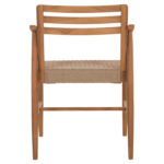 ΠΟΛΥΘΡΟΝΑ ΤΡΑΠΕΖΑΡΙΑΣ FB918351 ΞΥΛΟ TEAK & ΣΧΟΙΝΙ VIRO ΦΥΣΙΚΟ 53,5x60x78Υεκ - Image 6