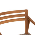 ΠΟΛΥΘΡΟΝΑ ΤΡΑΠΕΖΑΡΙΑΣ FB918351 ΞΥΛΟ TEAK & ΣΧΟΙΝΙ VIRO ΦΥΣΙΚΟ 53,5x60x78Υεκ - Image 7