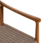 ΠΟΛΥΘΡΟΝΑ ΤΡΑΠΕΖΑΡΙΑΣ FB918351 ΞΥΛΟ TEAK & ΣΧΟΙΝΙ VIRO ΦΥΣΙΚΟ 53,5x60x78Υεκ - Image 9