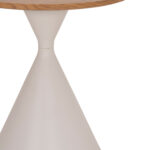 ΣΕΤ 2 ΤΡΑΠΕΖΙΑ ΣΑΛΟΝΙΟΥ FB918308.01 ΜΕΤΑΛΛΟ ΛΕΥΚΟ--MDF ΣΕ ΦΥΣΙΚΟ Φ50εκ & Φ70εκ - Image 10