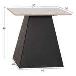 ΣΕΤ 2 ΤΡΑΠΕΖΙΑ ΣΑΛΟΝΙΟΥ FB918311.02 SINTERED STONE ΤΕΤΡΑΓΩΝΟ--ΒΑΣΕΙΣ ΜΑΥΡΕΣ - Image 3