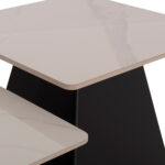 ΣΕΤ 2 ΤΡΑΠΕΖΙΑ ΣΑΛΟΝΙΟΥ FB918311.02 SINTERED STONE ΤΕΤΡΑΓΩΝΟ--ΒΑΣΕΙΣ ΜΑΥΡΕΣ - Image 7