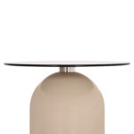 ΣΕΤ 2 ΤΡΑΠΕΖΙΑ ΣΑΛΟΝΙΟΥ FB918313.04 ΜΠΕΖ ΜΕΤΑΛ.ΒΑΣΕΙΣ--ΓΥΑΛΙ Φ50εκ & Φ80εκ - Image 7