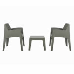 ΣΕΤ 3ΤΜΧ ΠΟΛΥΠΡΟΠΥΛΕΝΙΟΥ FB921267.05 ΤΡΑΠΕΖΑΚΙ & 2 ΠΟΛΥΘΡΟΝΕΣ-DARK OLIVE GREEN - Image 4